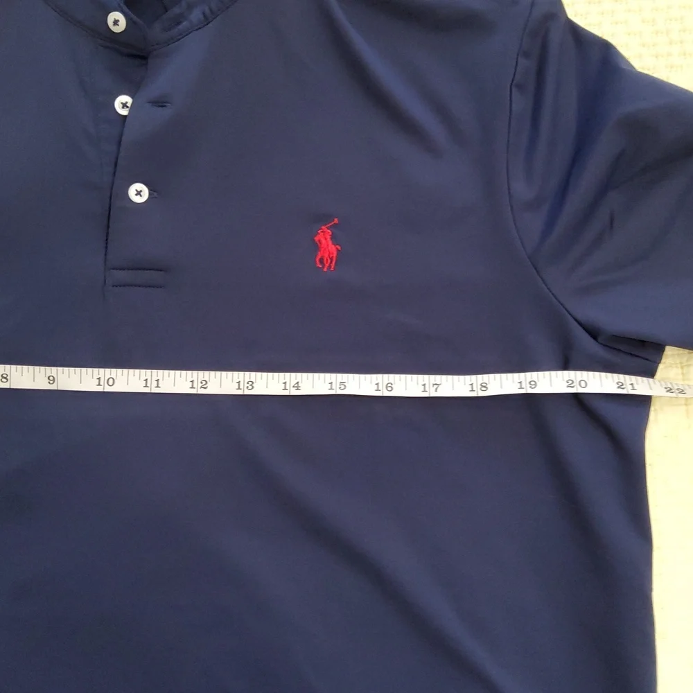 Polo by Ralph Performans Lauren Men's Navy Polo Shirt Size M
